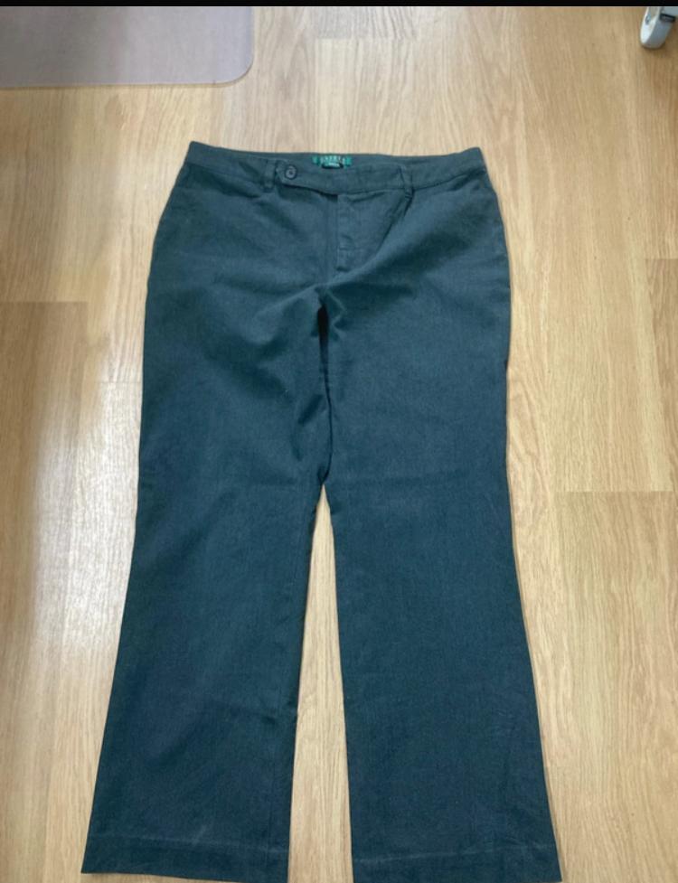 Lauren Ralph Lauren Chino - Adelle - 12 - Donkergrijs, Maat 42/44 (L), Ophalen of Verzenden, Zo goed als nieuw, Ralph Lauren