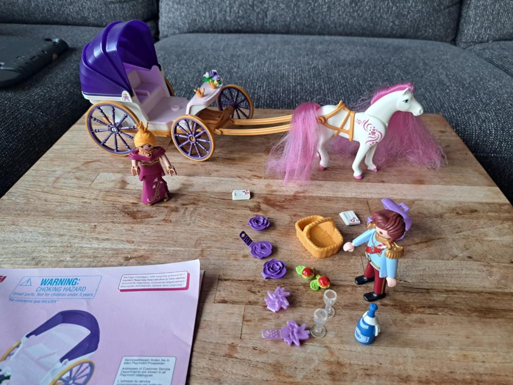 Playmobil Prinses Koets met Paard  (6856), Kinderen en Baby's, Speelgoed | Playmobil, Ophalen of Verzenden, Zo goed als nieuw