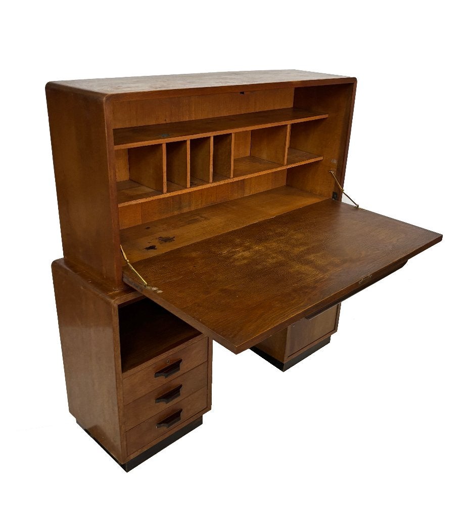 Art Deco Amsterdamse School werkplek secretaire, Ophalen, Art Deco, Gebruikt, Art Deco