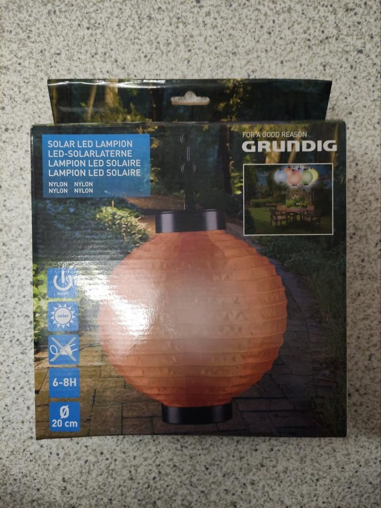 Oranje lampion buitenverlichting nieuw, Tuin en Terras, Buitenverlichting, Ophalen of Verzenden, Nieuw