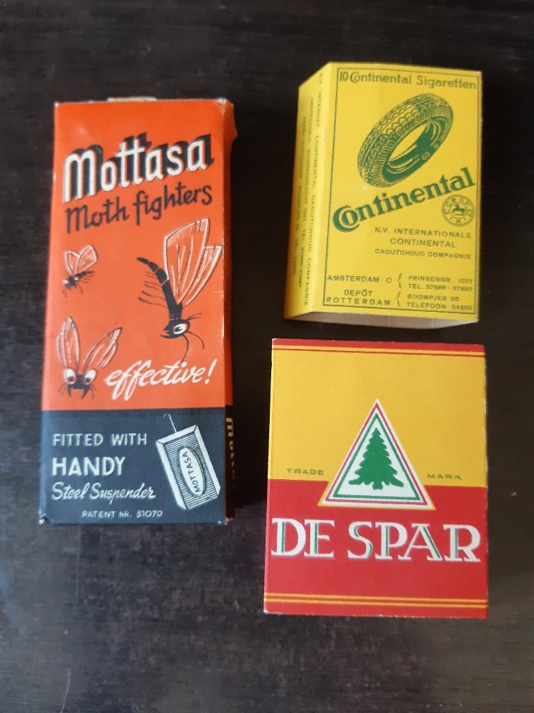 Verzameling van drie kartonnen verpakking Cigaretten, Verzenden, Gebruikt, Verpakking
