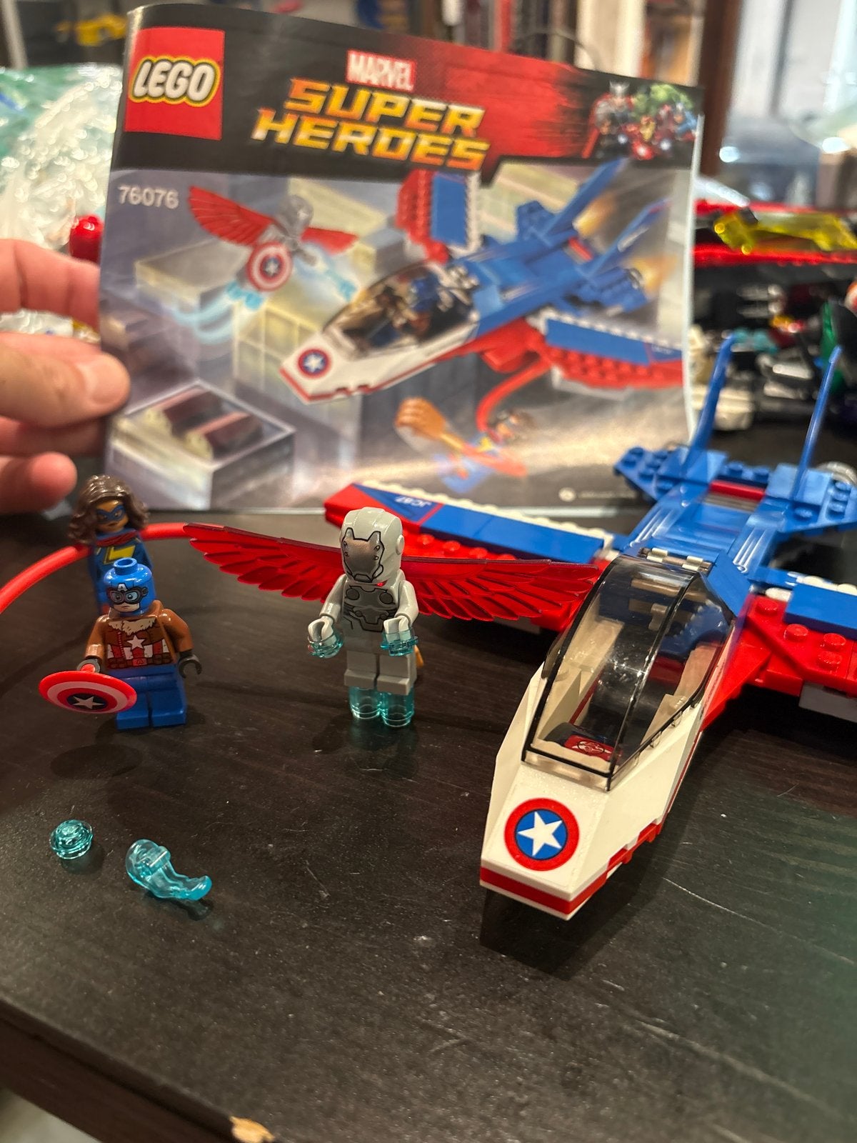 LEGO Marvel Super Heroes 76076 Captain America Jet, Ophalen of Verzenden, Zo goed als nieuw, Overige merken
