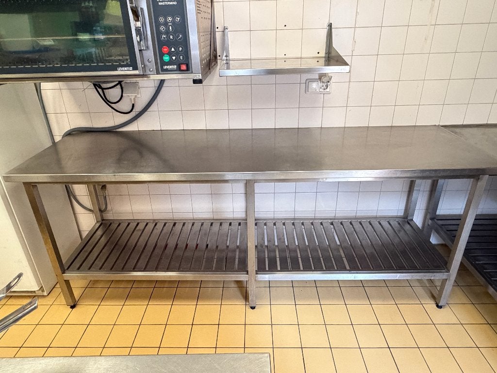 RVS werkbank, Ophalen, Zo goed als nieuw, 170 cm of meer