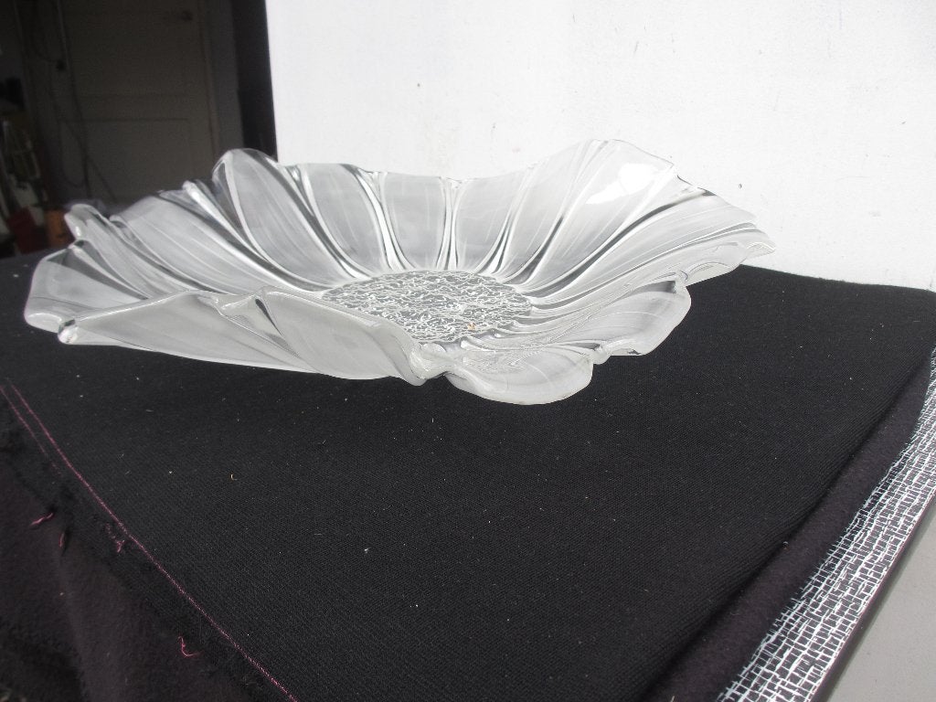 Vintage ZEER GROTE glazen schaal Mats Jonasson Anemoon, Ophalen of Verzenden