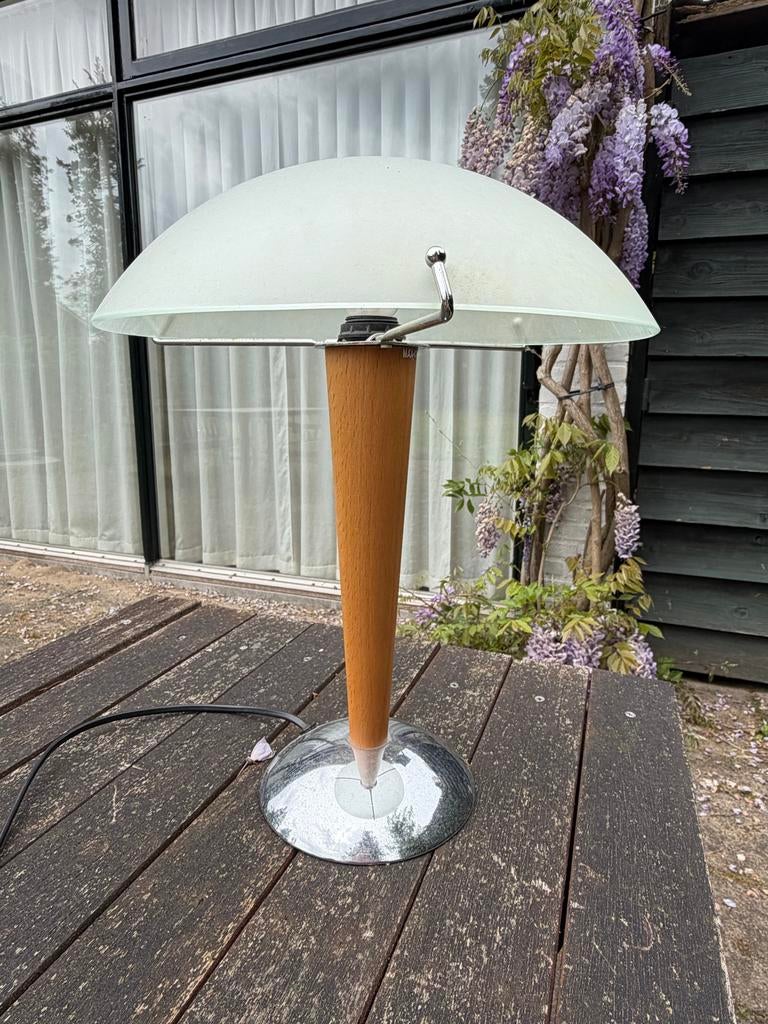IKEA Kvintol Lebber Tafellamp - Vintage Design, Huis en Inrichting, Lampen | Tafellampen, Ophalen, Zo goed als nieuw, Glas