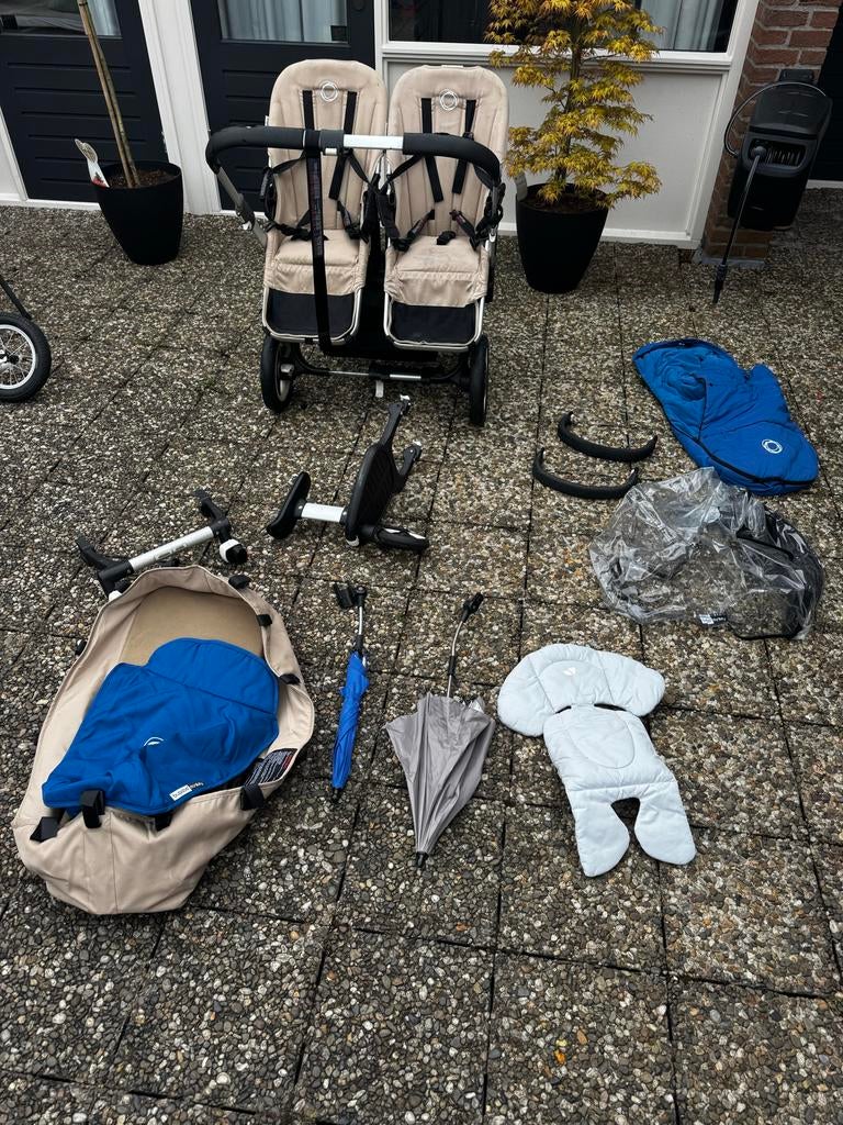 Duo kinderwagen bugaboo donkey, Gebruikt, Duowagen, Ophalen of Verzenden, Kinderwagen