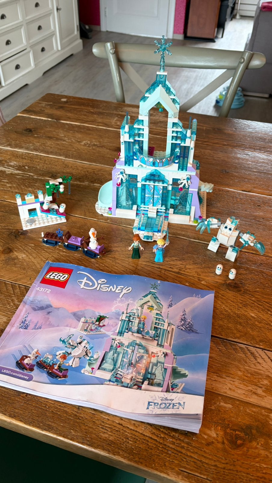 Elsa’s magische ijspaleis, Lego, Ophalen of Verzenden, Zo goed als nieuw, Compleet