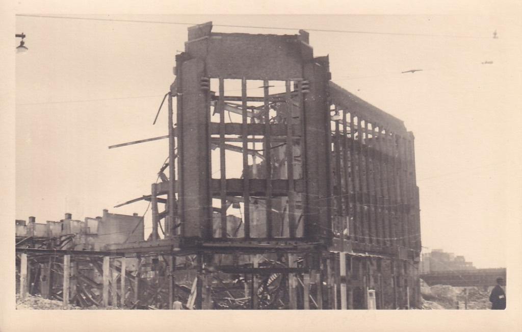 721D fotokaart Rotterdam 14 mei 1940 bombardement, Verzamelen, Ophalen of Verzenden, 1920 tot 1940, Ongelopen, Zuid-Holland