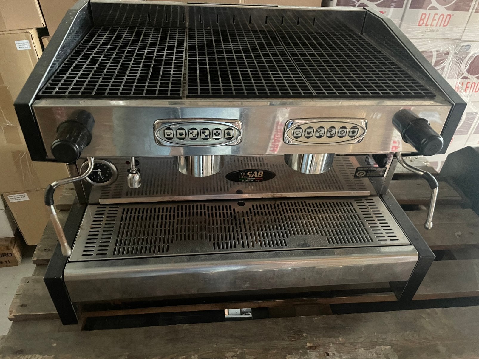 Professionele SAB pistonmachine, Witgoed en Apparatuur, Koffiezetapparaten, Ophalen, Gebruikt, Espresso apparaat