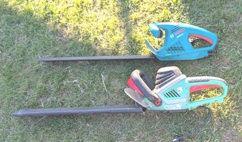 Bosch en Florabest Heggenscharen - Elektrisch, Tuin en Terras, Heggenscharen, Ophalen of Verzenden, Gebruikt, Elektrisch, Bosch, Florapower