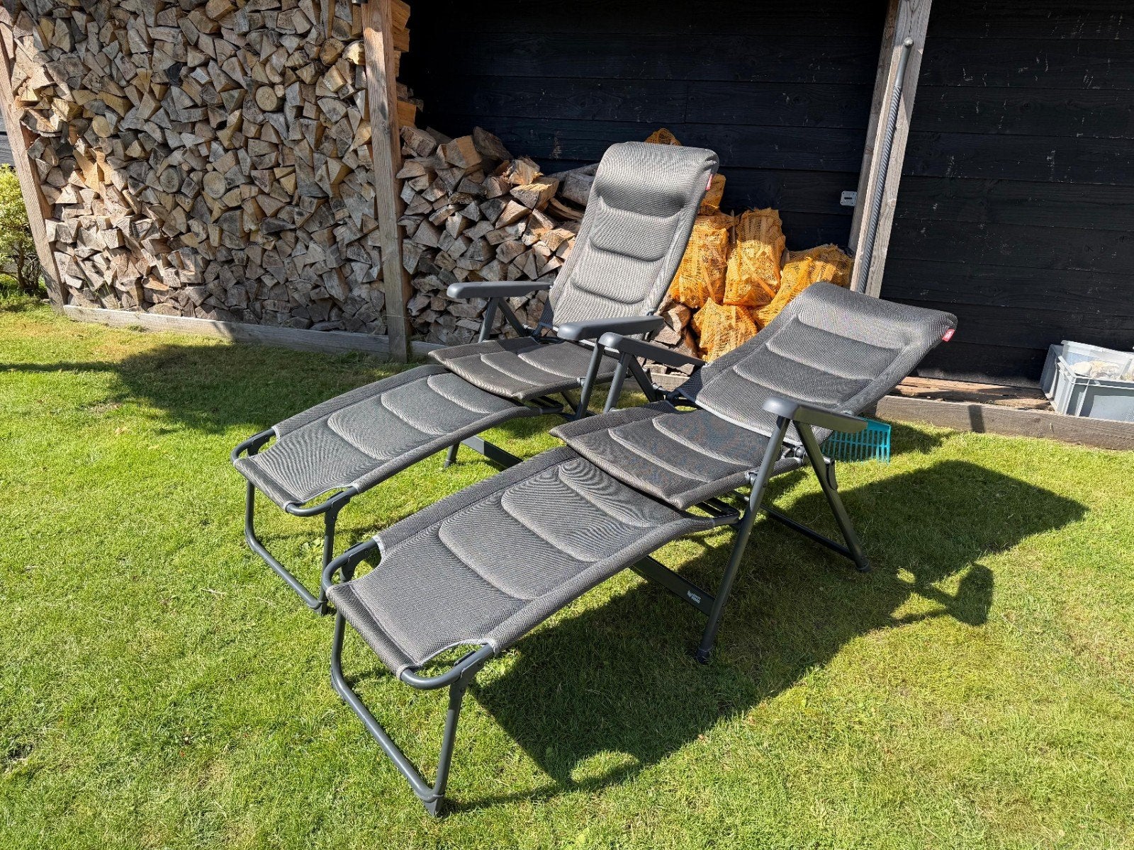 2x Happy Rhino Peneda verstelbare tuinstoelen, Ophalen