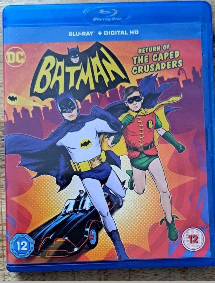 Batman Return Of The Caped Crusaders blu-ray + digital hd, Ophalen, Zo goed als nieuw, Actie