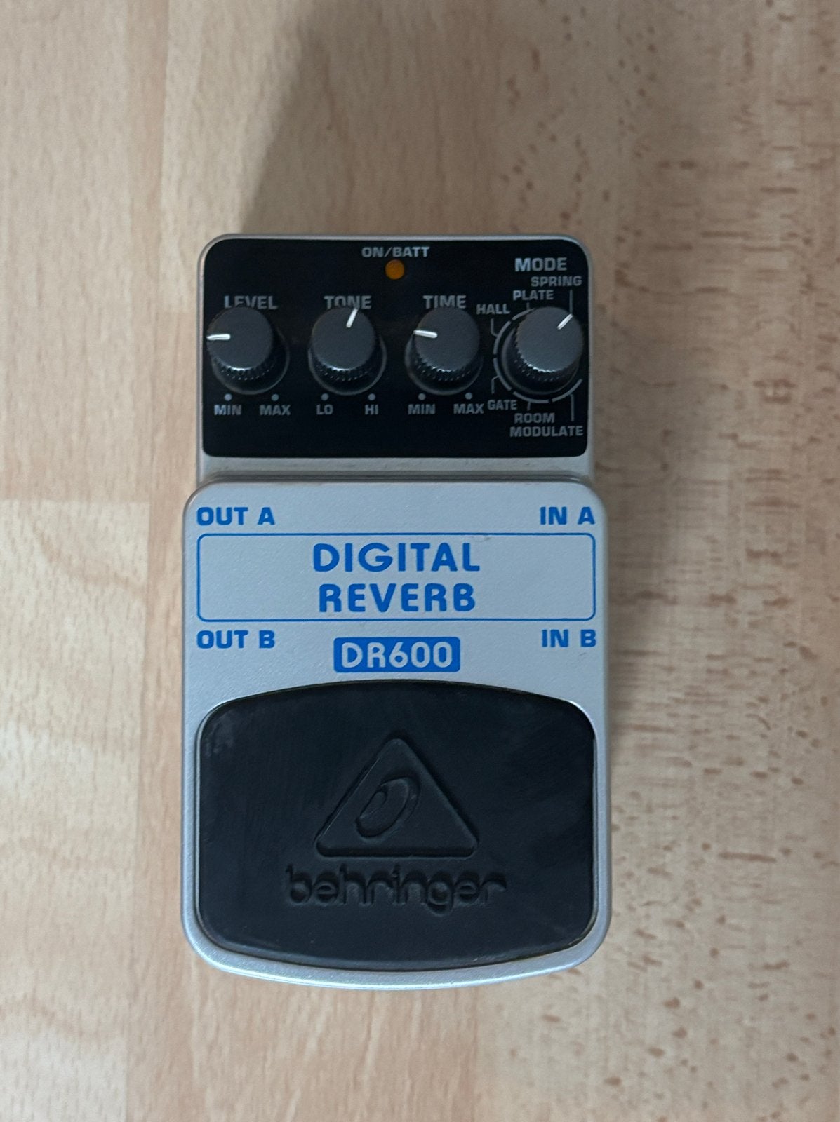 Behringer DR600 Digital Reverb gitaarpedaal, Ophalen of Verzenden, Zo goed als nieuw, Reverb