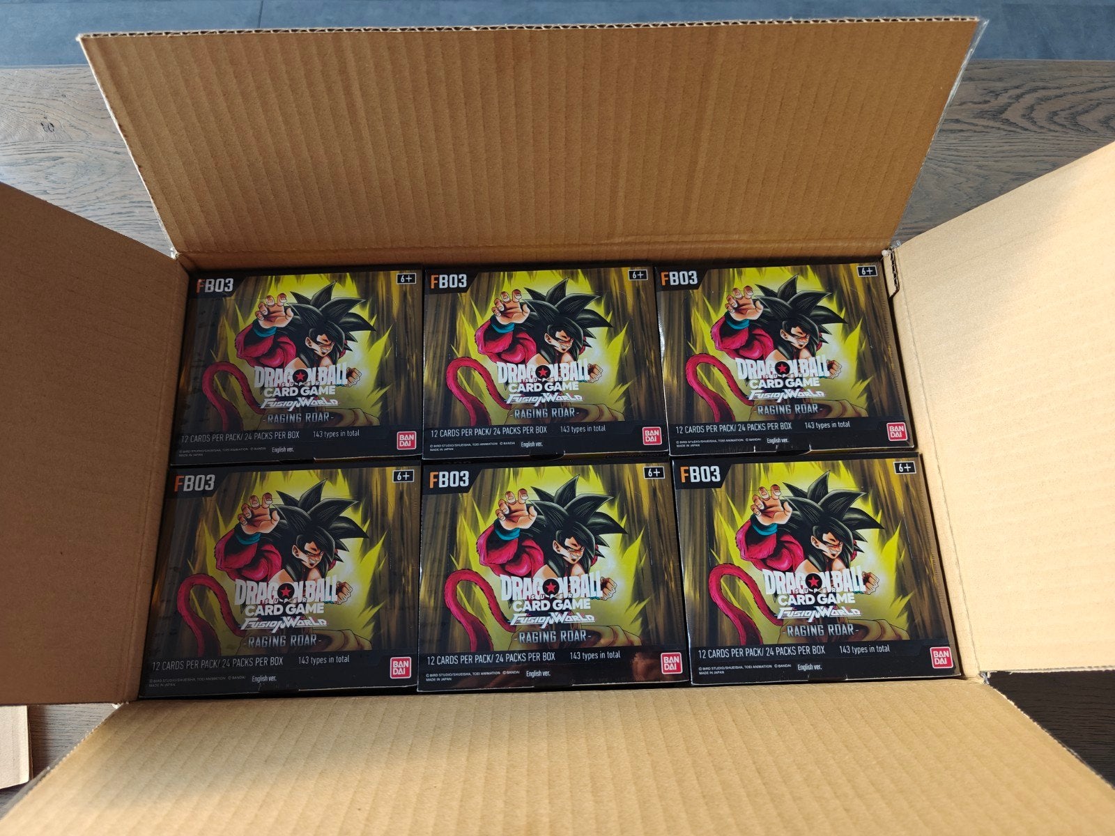 Dragonball Super Fusion World FB03 Raging Roar Booster Box !, Ophalen of Verzenden, Nieuw, Boosterbox, Foil