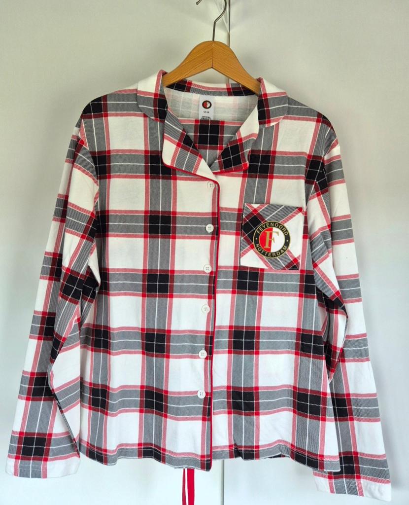 Feyenoord Pyjama Geruit - Maat M, Kleding | Dames, Feyenoord, Ophalen of Verzenden, Nieuw, Maat 38/40 (M)