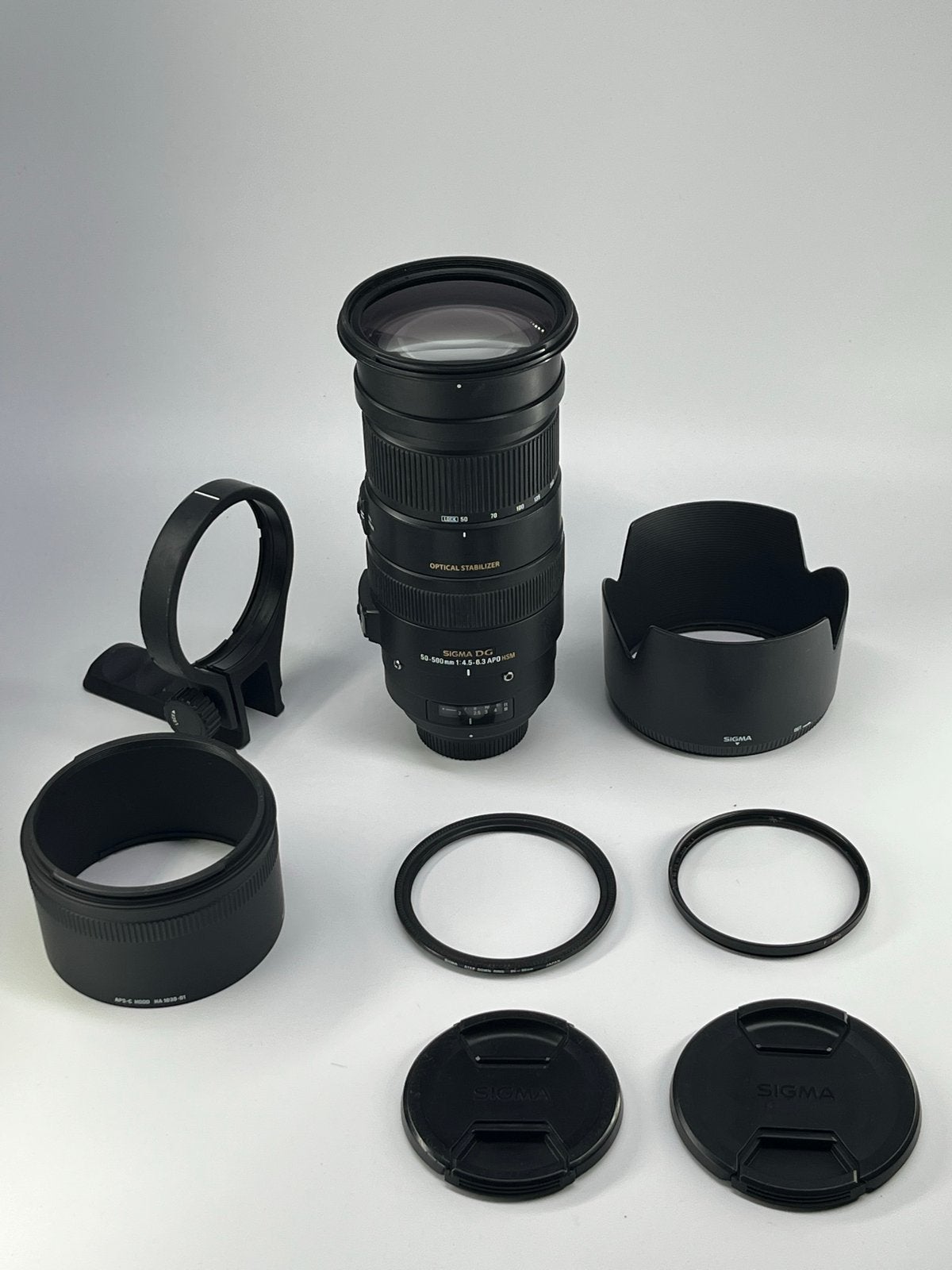 Sigma 50-500mm f/4.5-6.3 APO HSM OS voor Nikon, Gebruikt, Sigma, Autofocus, Nikon F-mount