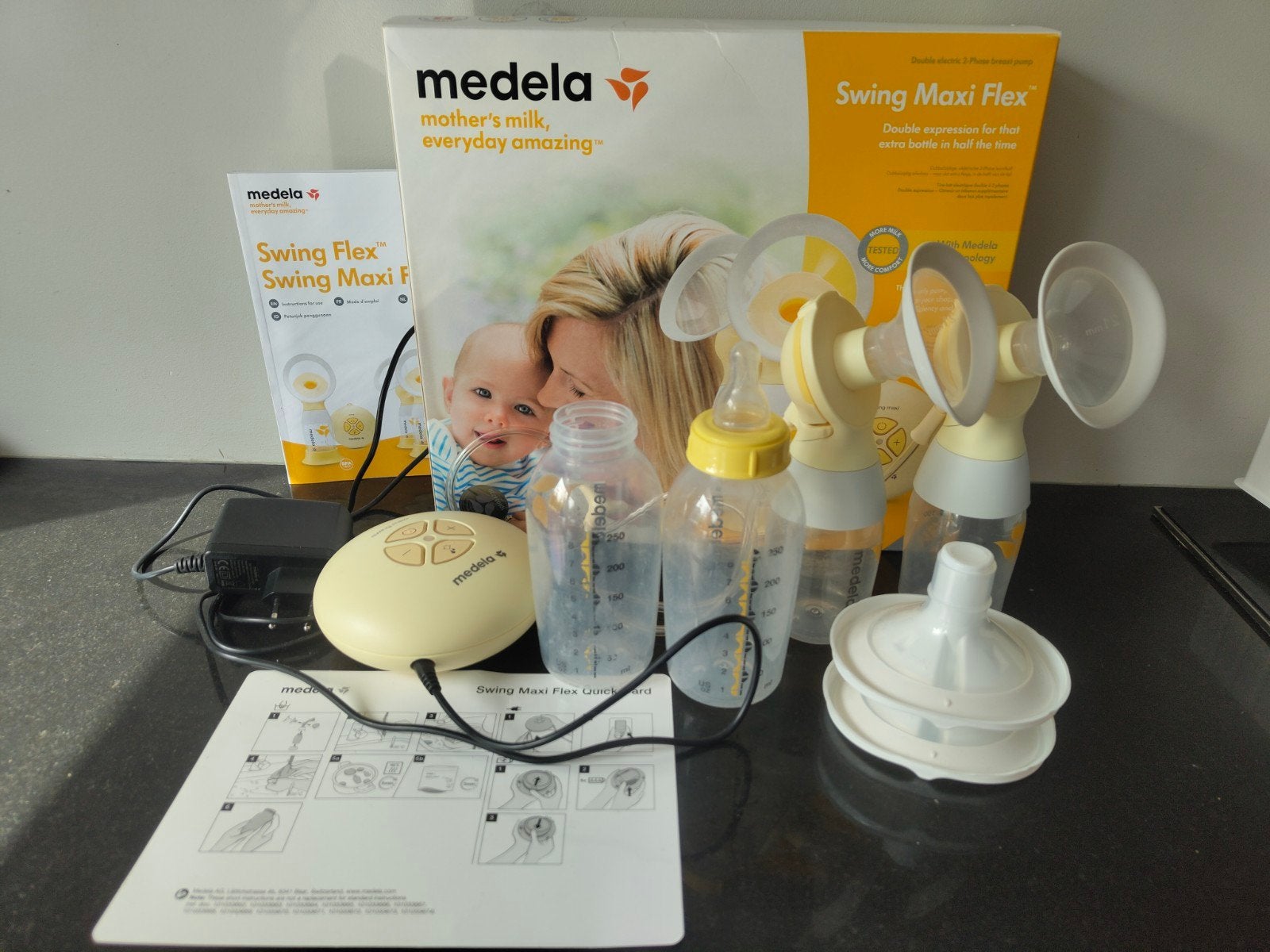 Medela Swing Maxi dubbele elektrische borstkolf, Ophalen of Verzenden, Borstkolf