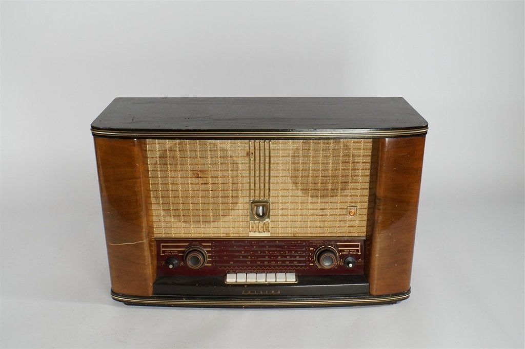 Antieke Philips Buisradio (Bi-Ampli), Ophalen of Verzenden