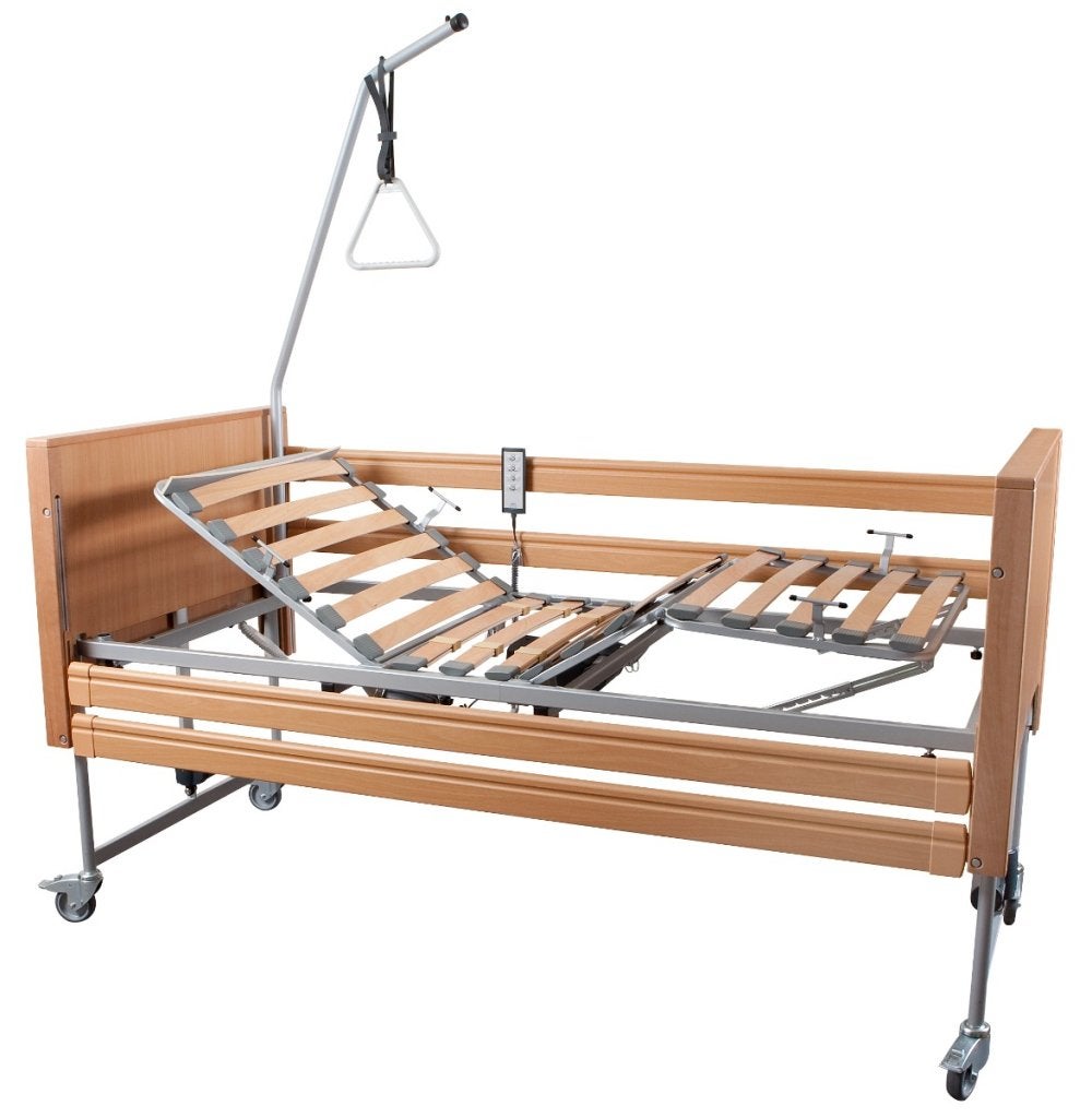 Carefit hoog-laag zorgbed - 90x200 - Beuken, Niet ingevuld, Niet ingevuld, Niet ingevuld