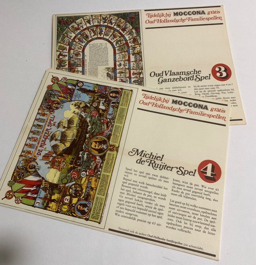 4x Oud Hollandsche Familiespellen van Douwe Egberts Moccona, Ophalen of Verzenden, Zo goed als nieuw