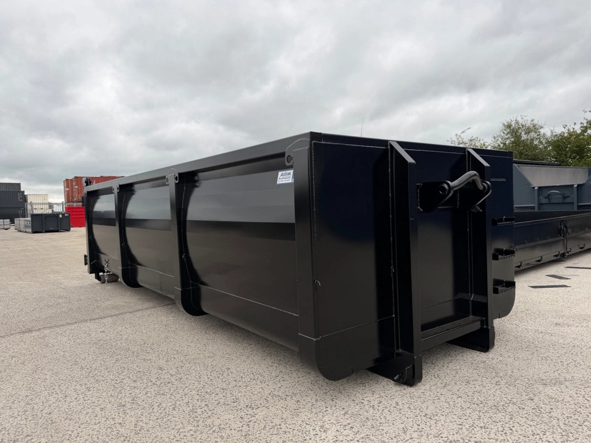 AluStahl 22m3 open container Franse deuren 2 stuks op voorra