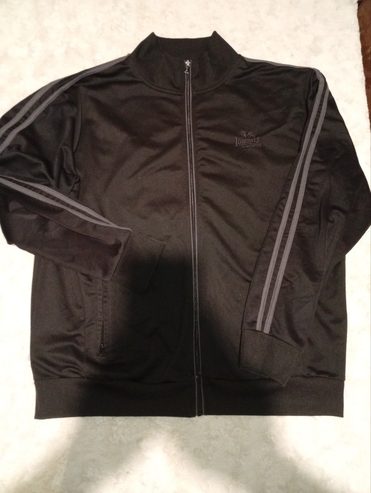 Lonsdale London vintage jack zgan zwart, maat 2XL, Lonsdale London, Zwart, Maat 56/58 (XL), Ophalen of Verzenden