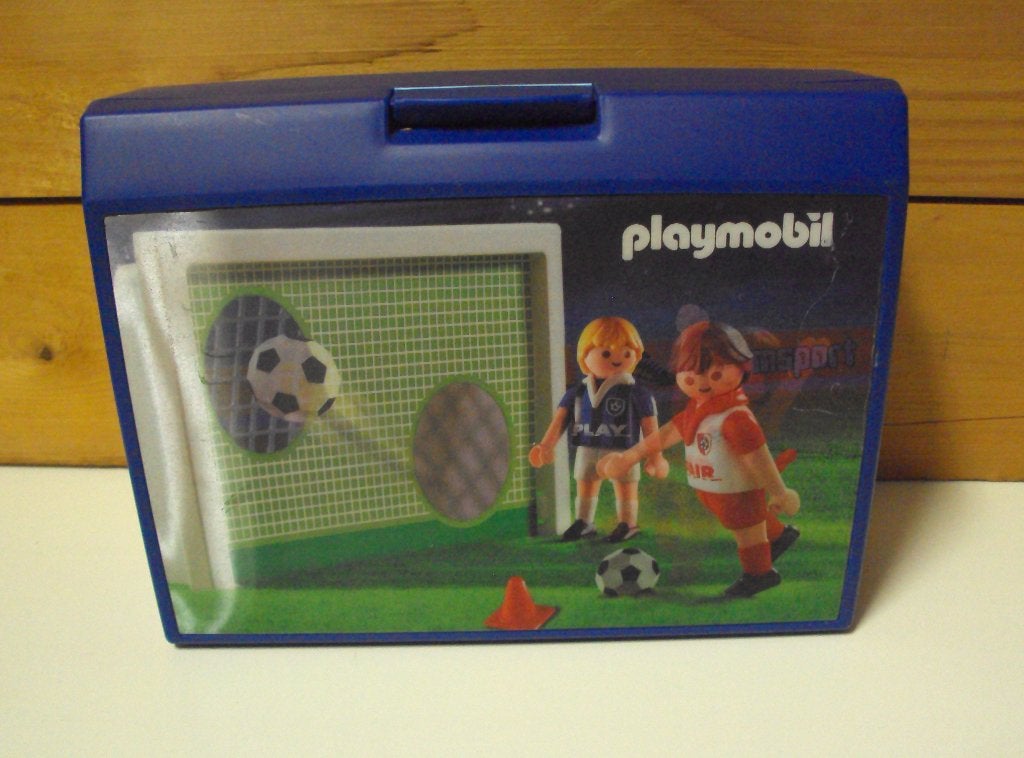 Playmobil voetballers koffertje, Ophalen of Verzenden, Gebruikt, Complete set