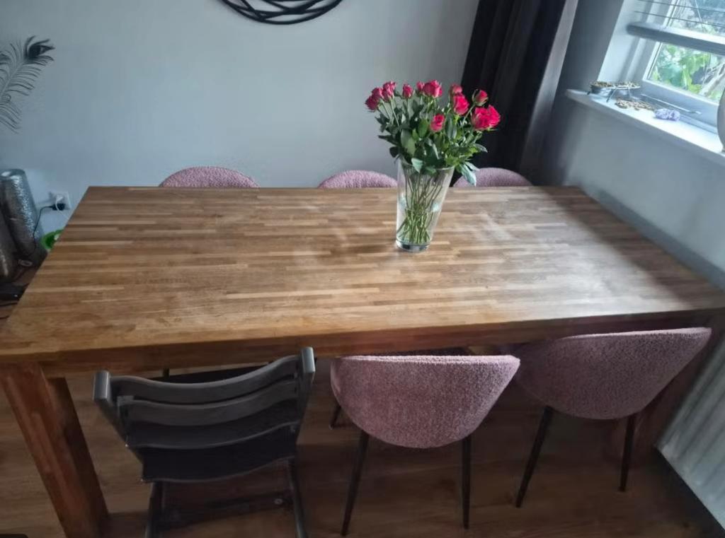 Eettafel voor 6 personen, Ophalen, Gebruikt, 200 cm of meer, 50 tot 100 cm