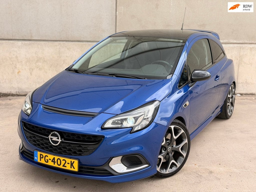 Opel Corsa 1.6 Turbo OPC 207PK Recaro Xenon 18' Clima Cruise, Gebruikt, Blauw, Bedrijf, Handgeschakeld