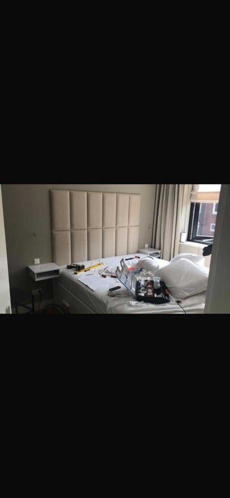 Mollis wandkussens 30x60, 12 stuks, Ophalen, Gebruikt, Beige, Rechthoekig