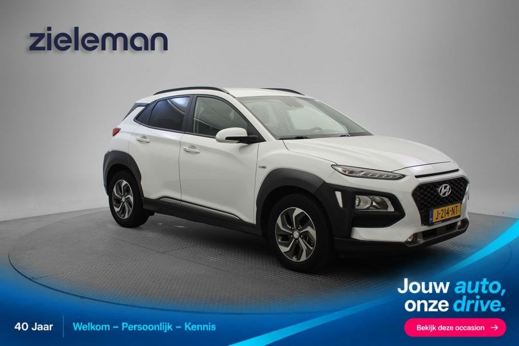 Hyundai KONA 1.6 GDI HEV Fashion - Carplay, Camera, Adapt. C, Gebruikt, Wit, Hybride Elektrisch/Benzine, SUV of Terreinwagen