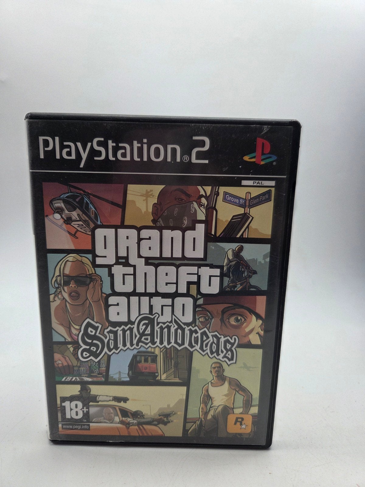 Grand Theft Auto San Andreas PS2 - Klassieke Actiegame, Avontuur en Actie, Gebruikt, Vanaf 18 jaar, Info@rockstargames.com