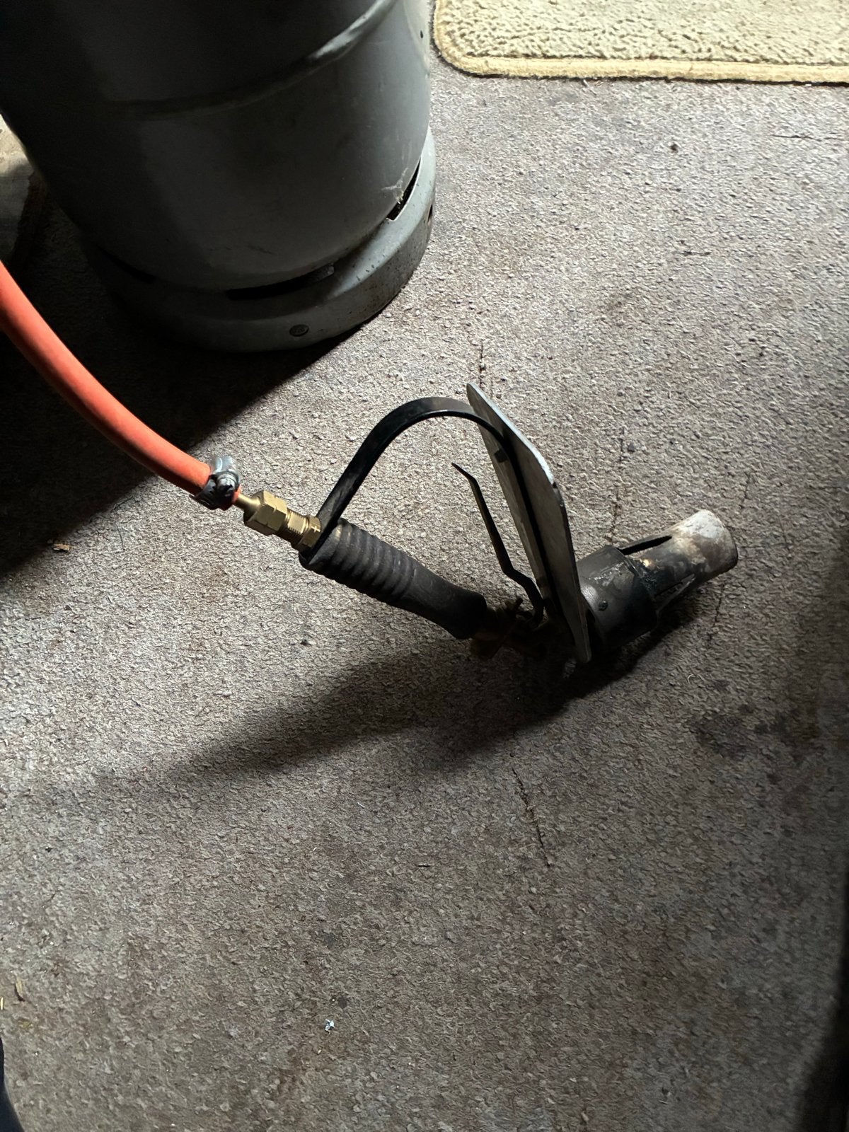 Dakdekkersbrander set met gasfles (halfvol), Doe-het-zelf en Verbouw, Ophalen of Verzenden