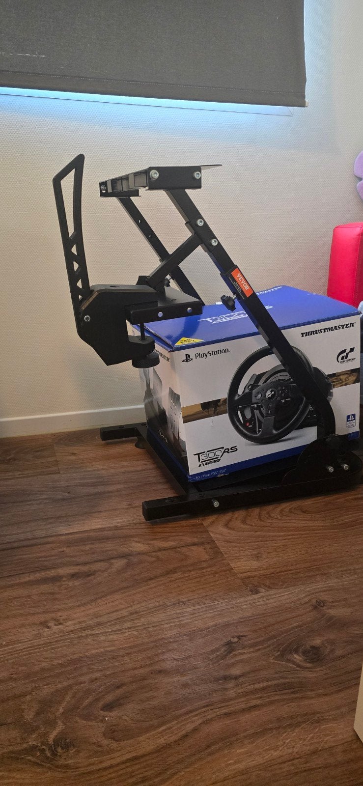 Thrustmaster T300 RS GT met handrem en racestuurstandaard, Spelcomputers en Games, Ophalen, Racestuur, Force feedback, Zo goed als nieuw