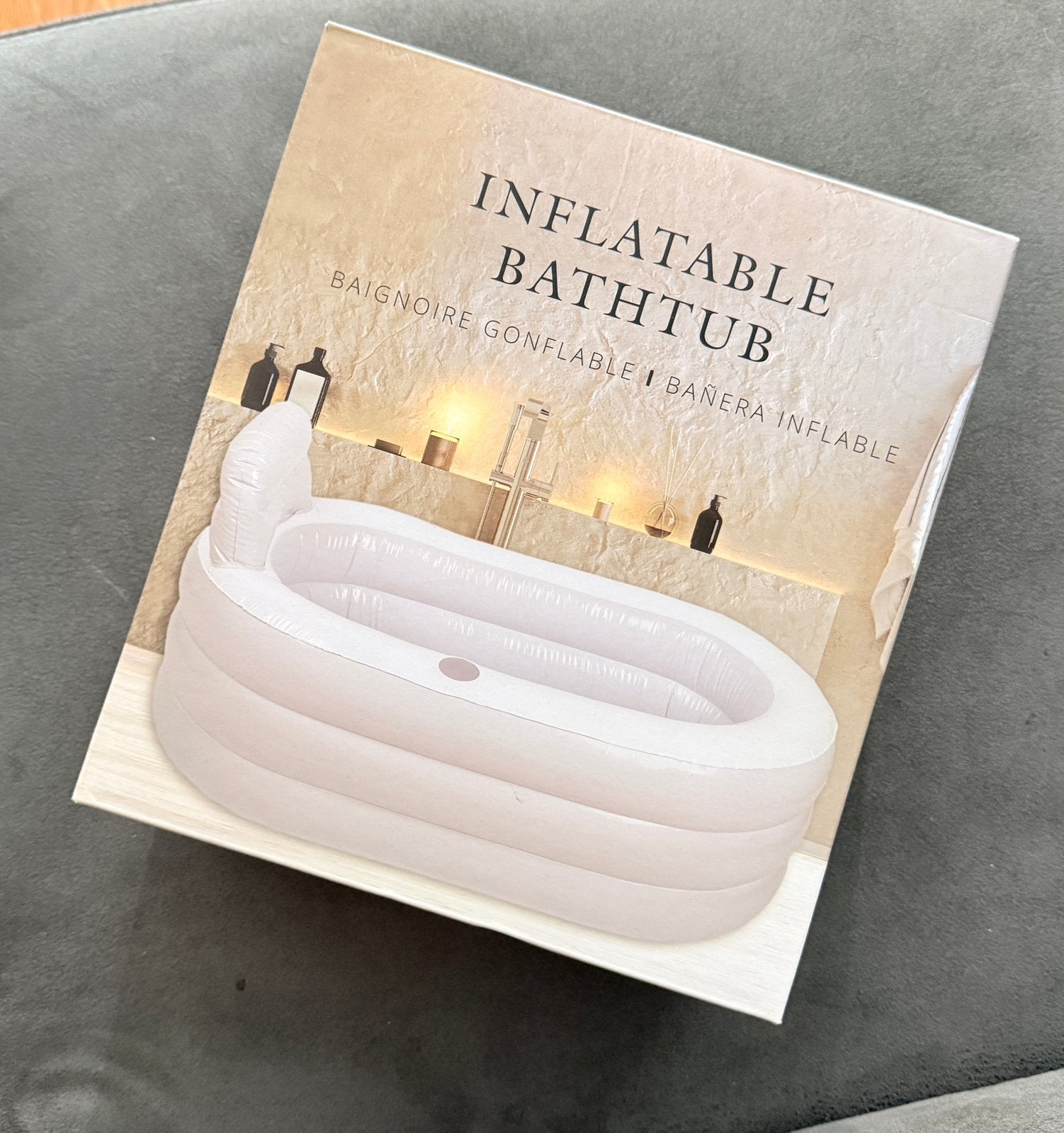 Inflatable bathtub | Opblaasbaar ligbad | 130x70x45 cm, Ophalen of Verzenden, Nieuw, Opblaasbaar