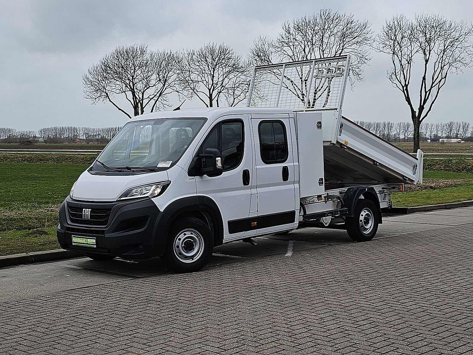 FIAT DUCATO 2.2 dub.cab kipper euro6, Gebruikt, Euro 6, 7 stoelen, Wit