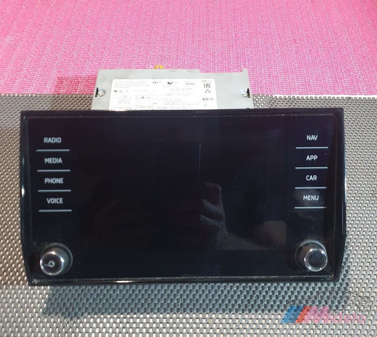 skoda karoq navigatie set bj 2021  artikel nr  3V0035820 D, Auto diversen, Gebruikt, -, -, Ophalen of Verzenden