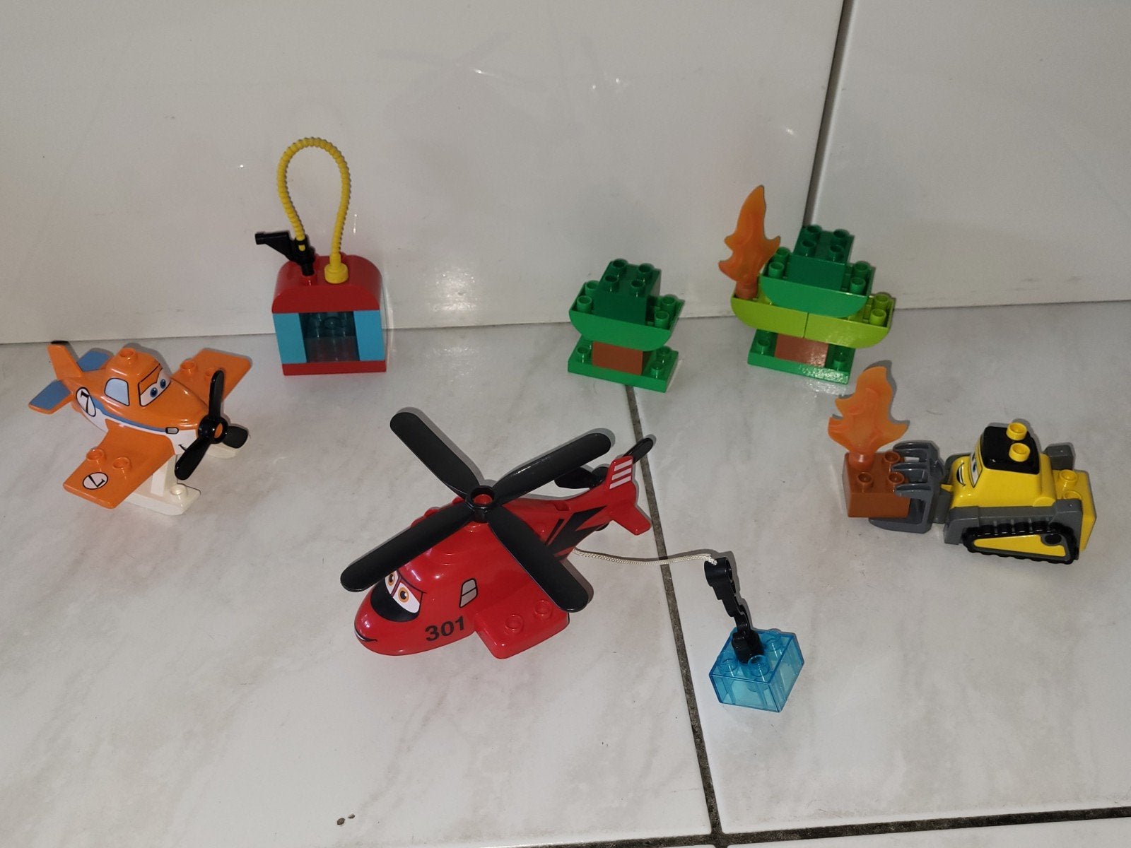 Duplo Disney Planes brandweer en reddingsteam, Kinderen en Baby's, Speelgoed | Duplo en Lego, Gebruikt, Ophalen of Verzenden, Duplo