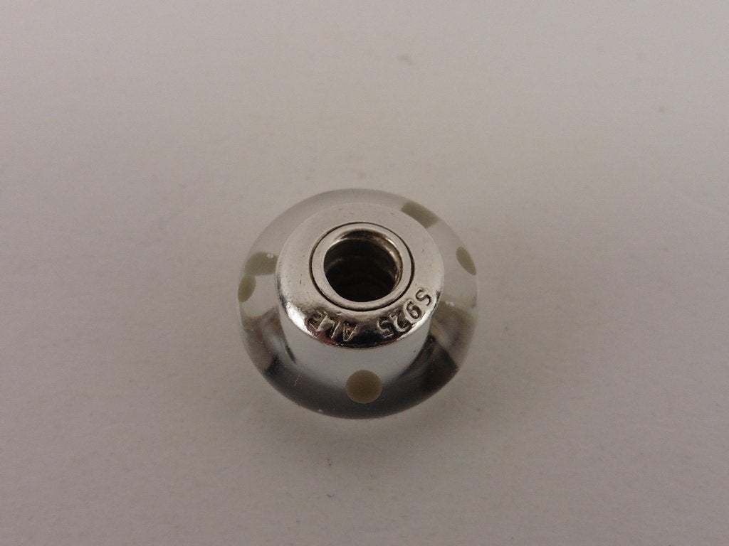 Zilveren Pandora bedel                                  Z40c, Sieraden, Tassen en Uiterlijk, Bedels, Gebruikt, Glas of Kristal
