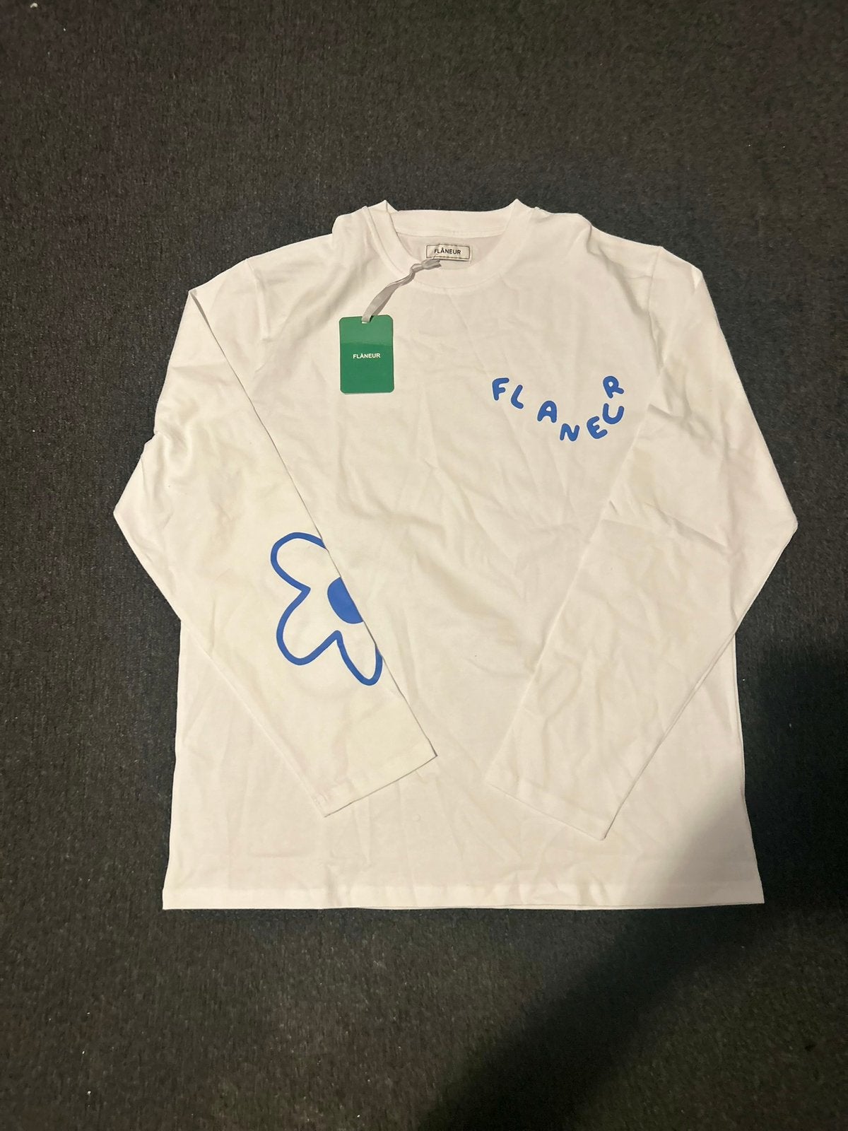 Flâneur Longsleeve, Wit, Zo goed als nieuw, Verzenden, Maat 48/50 (M)