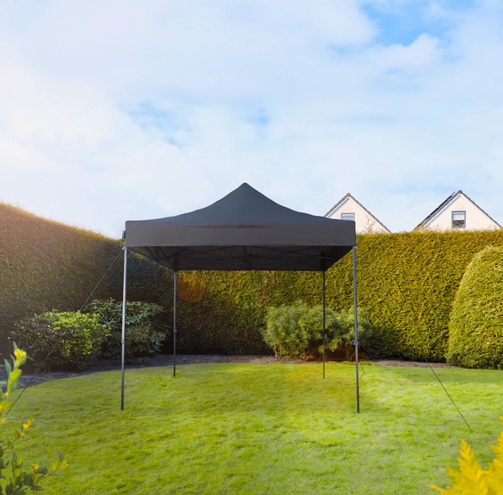 Easy Up Partytent 3x3 meter zwart (NIEUW in doos!), Tuin en Terras, Ophalen, Opvouwbaar, Partytent, Minder dan 4 meter