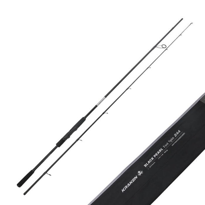 Spinhengel Kraken Black Pearl Spin Fast Spin 2.40m, Watersport en Boten, Werphengel, Kraken, Nieuw, Ophalen of Verzenden