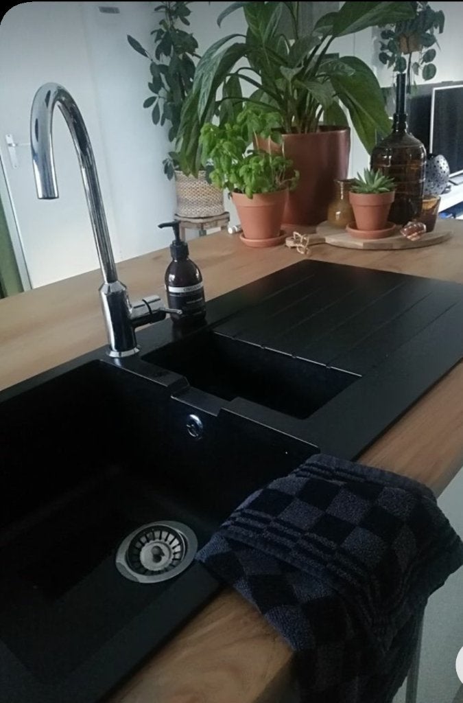 wit aanrecht met ceramisch spoelbak, Huis en Inrichting, Keuken | Keukenelementen, Ophalen, Wit, Nieuw, Minder dan 100 cm
