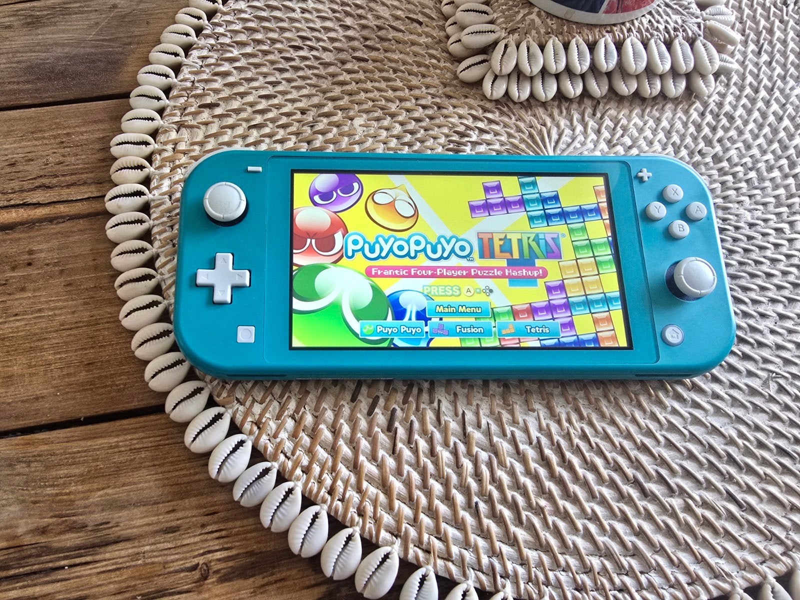 Nintendo Switch Lite Turquoise met Tetris spel, Ophalen of Verzenden, Gebruikt, Met games