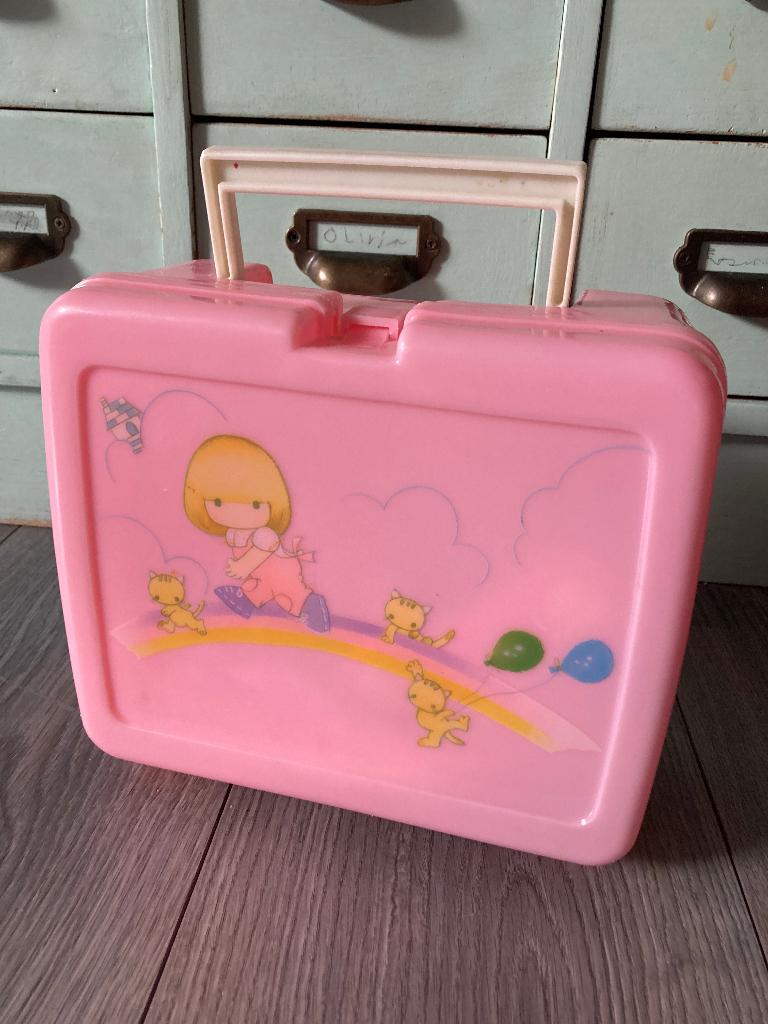 Vintage retro koffertje poppenhuis Sekihuchi My Little Baby, Kinderen en Baby's, Speelgoed | Poppenhuizen, Ophalen of Verzenden