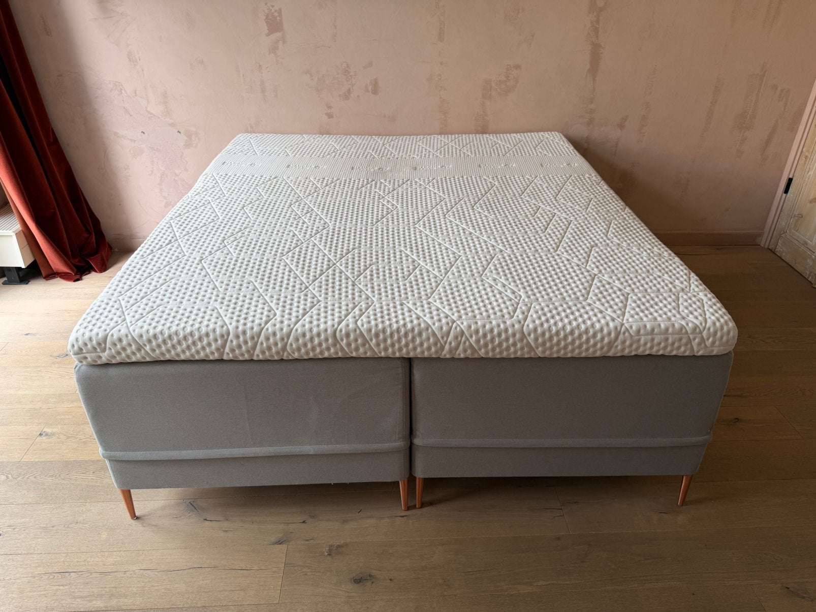 Swiss Sense Boxspring 180x200 Elektrisch + Emma Topper, Ophalen, Tweepersoons, 180 cm, 200 cm