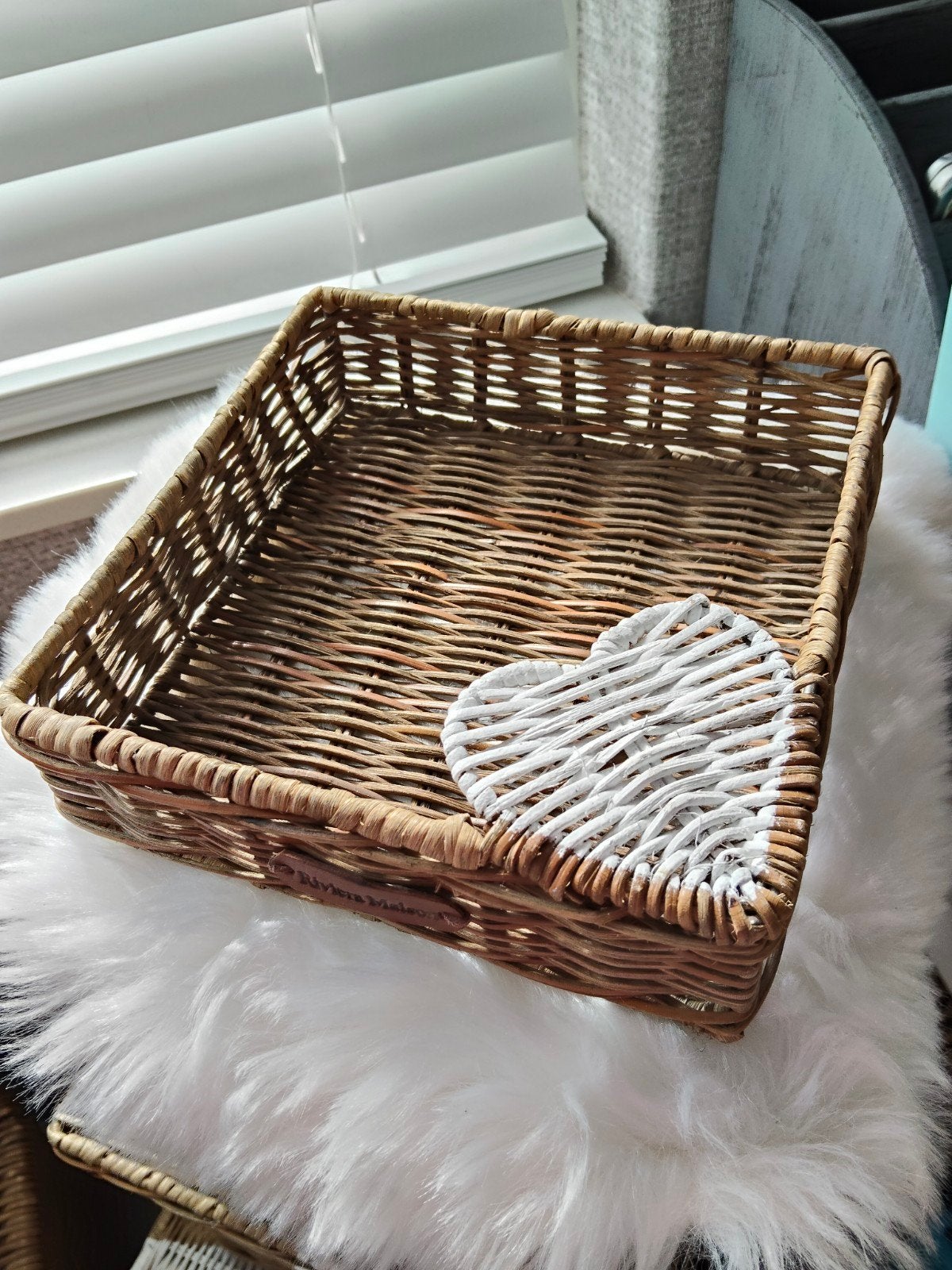 Riviera Maison rattan servettenhouder, Ophalen of Verzenden, Zo goed als nieuw