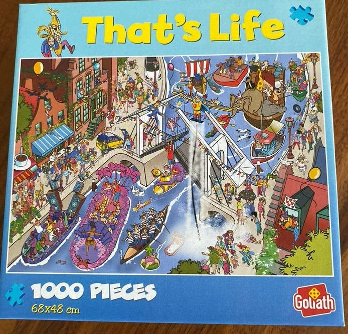 That's Life Puzzel, als nieuw, 1000 Stukjes, Hobby en Vrije tijd, Ophalen, Gebruikt