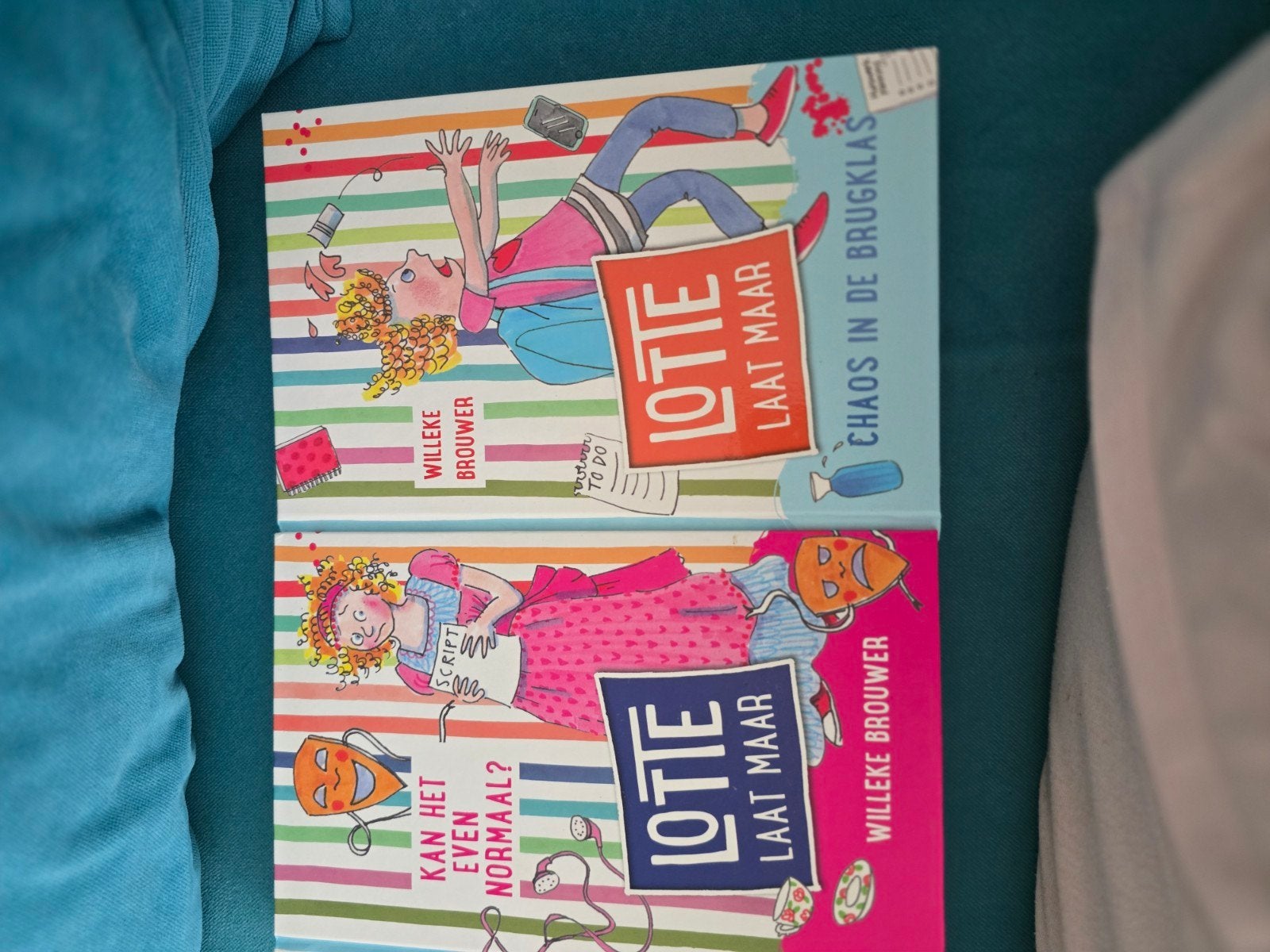 Lottie Laat Maar - 2 boeken van Willeke Brouwer, Ophalen of Verzenden, Gelezen, Willeke Brouwer, Fictie