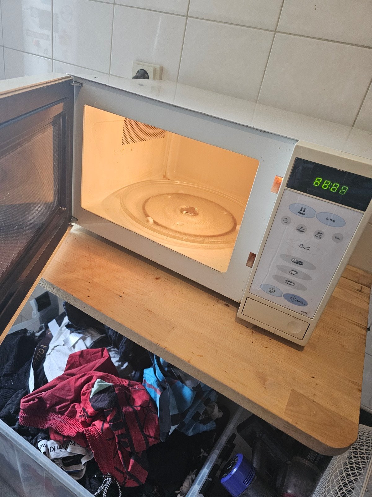 Samsung Magnetron - Gebruikt maar functioneel, Witgoed en Apparatuur, Magnetrons, Gebruikt, Vrijstaand, Magnetron, 45 tot 60 cm